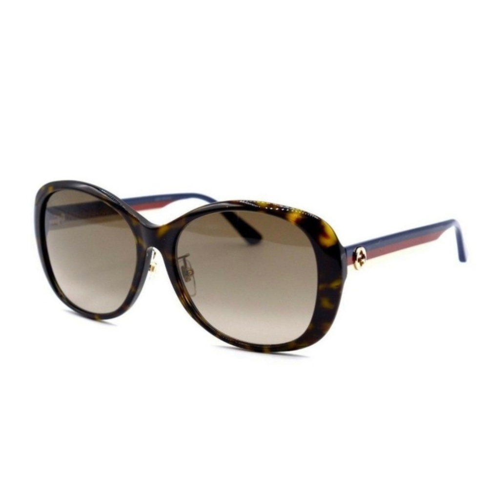 🔥New Gucci GG0849SK Havana Blue Brown Gradient Sunglasses 59-17 W/case - Picture 11 of 17